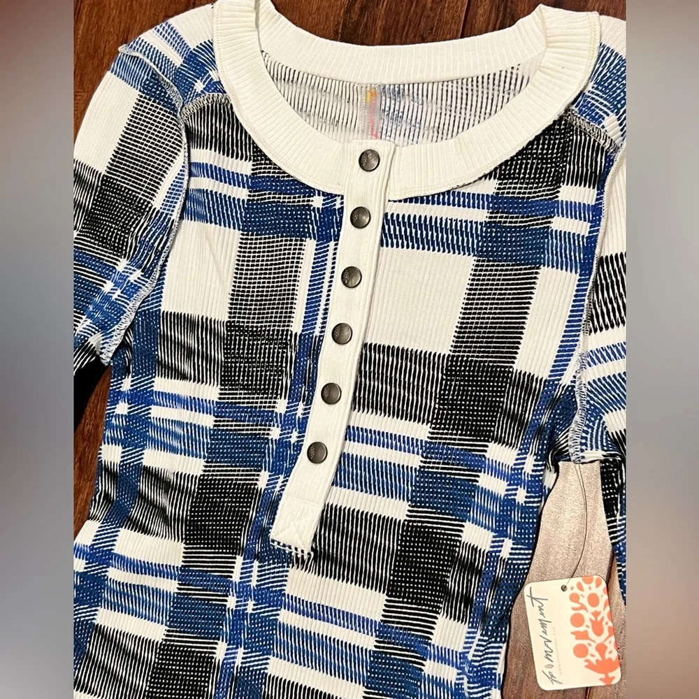 NWT Free People Rally Printed Layer Top Small Hanley S - Picture 2 of 9